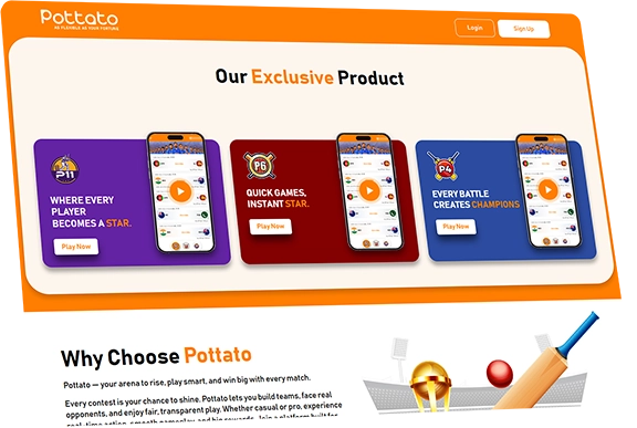 Pottato platform features